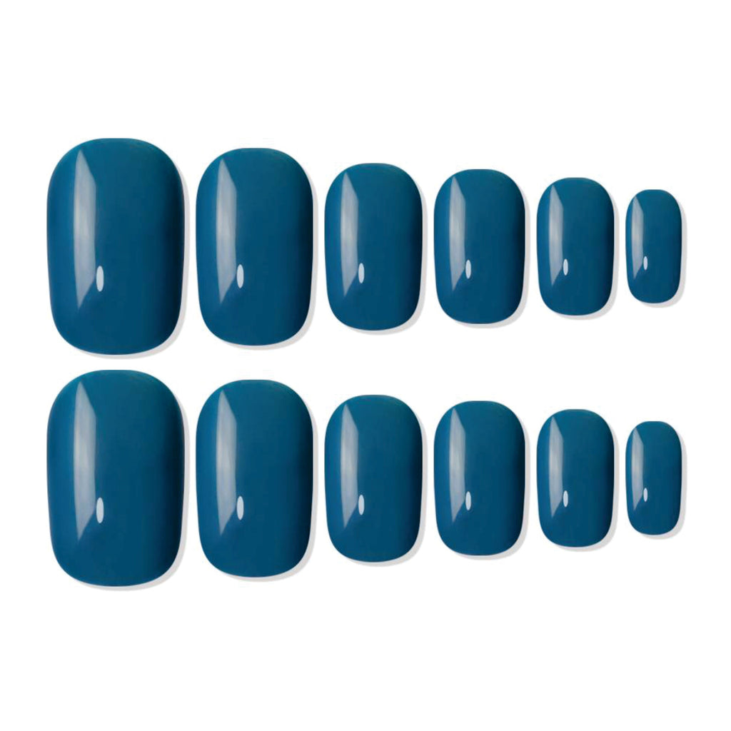 Shills Professional Reusable Square Press On Nails - Turquoise