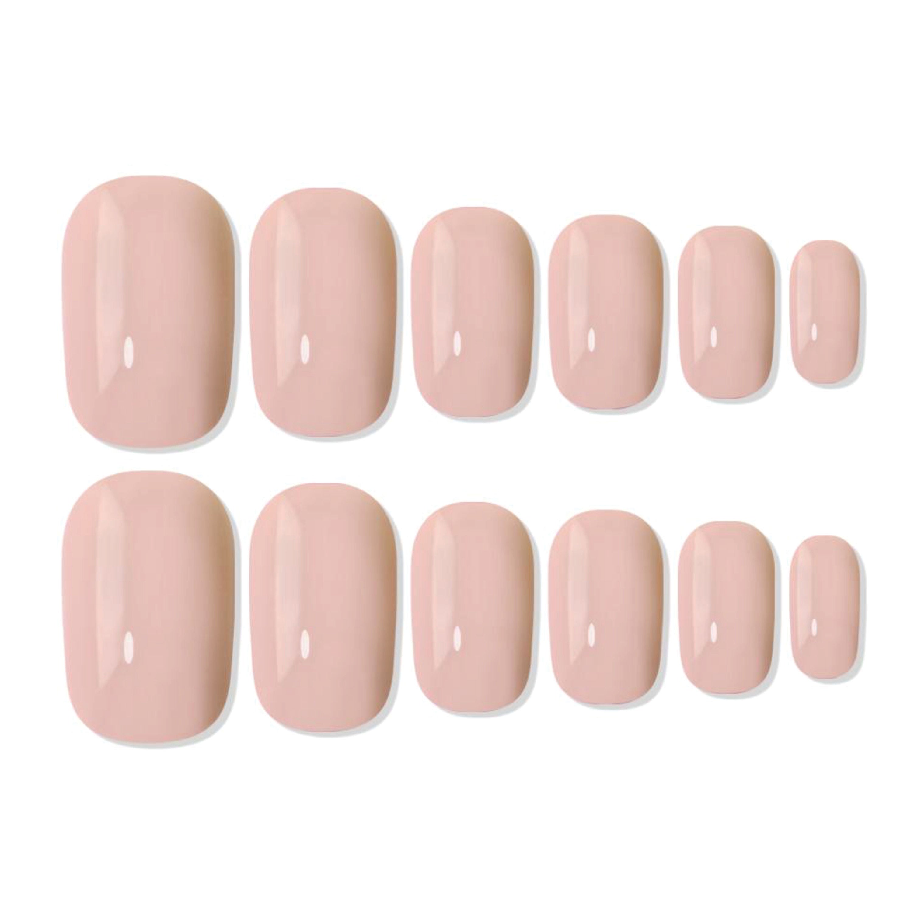 Shills Professional Reusable Square Press On Nails - Peach