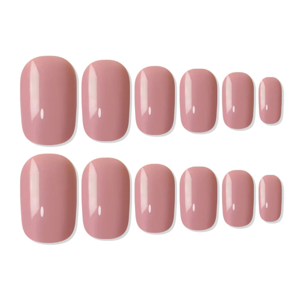 Shills Professional Reusable Square Press On Nails - Nude