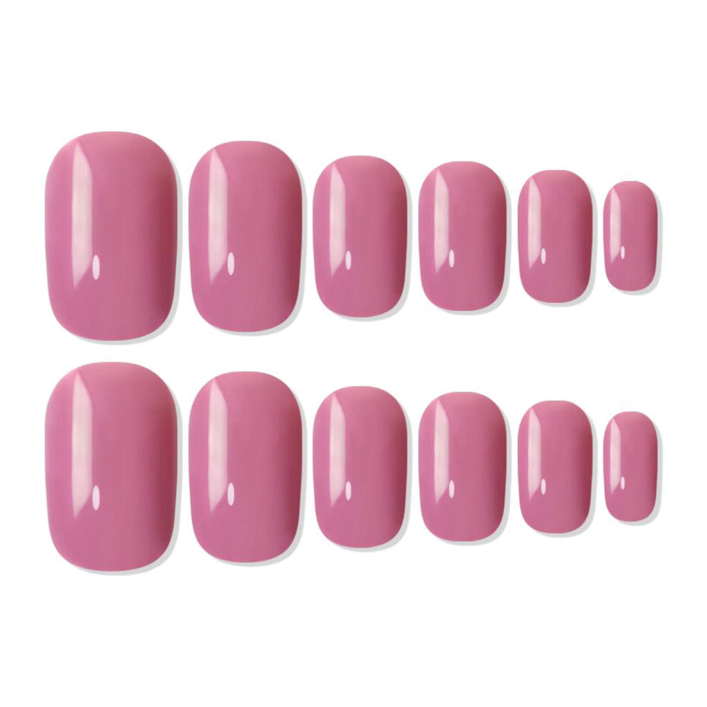 Shills Professional Reusable Square Press On Nails - Pink