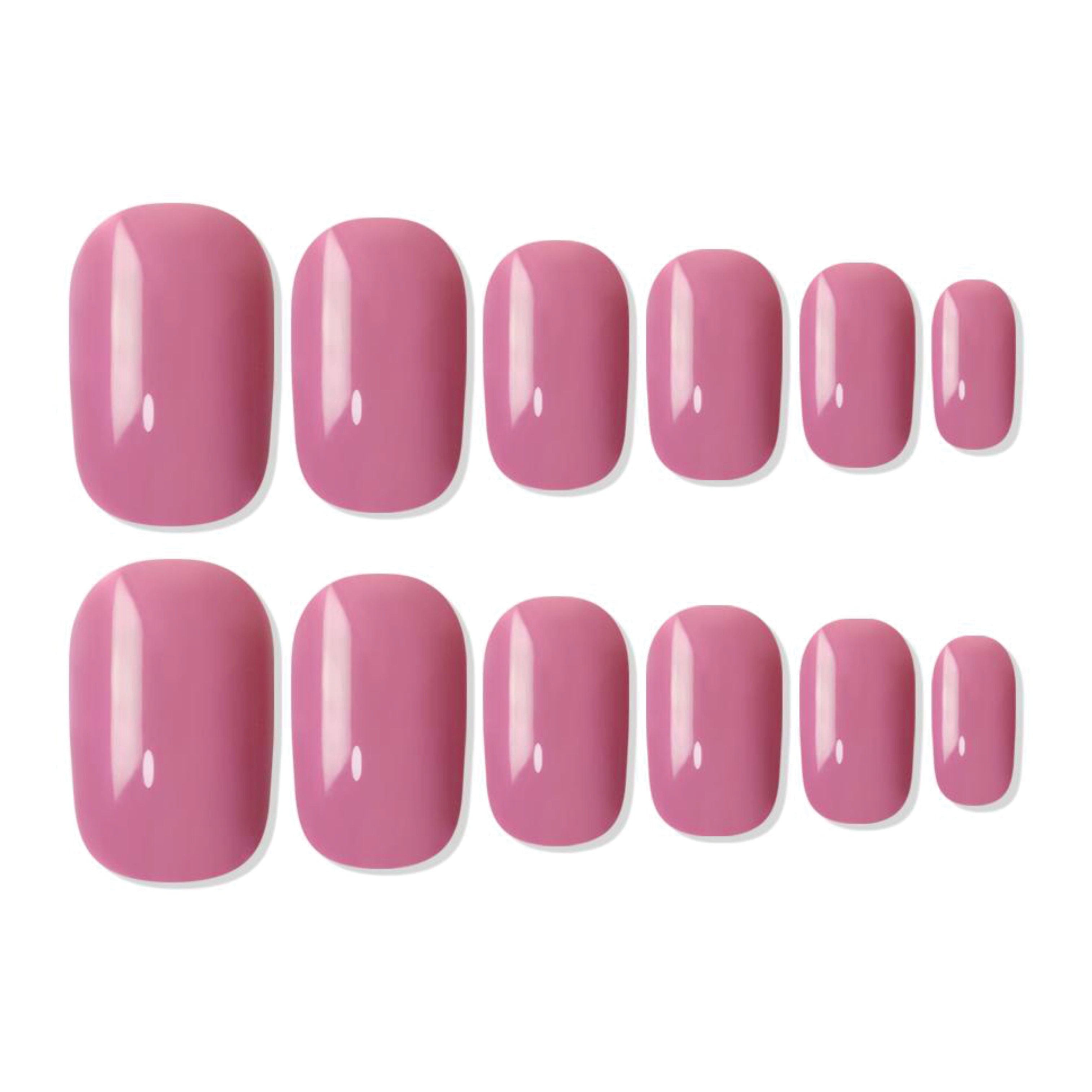Shills Professional Reusable Square Press On Nails - Pink