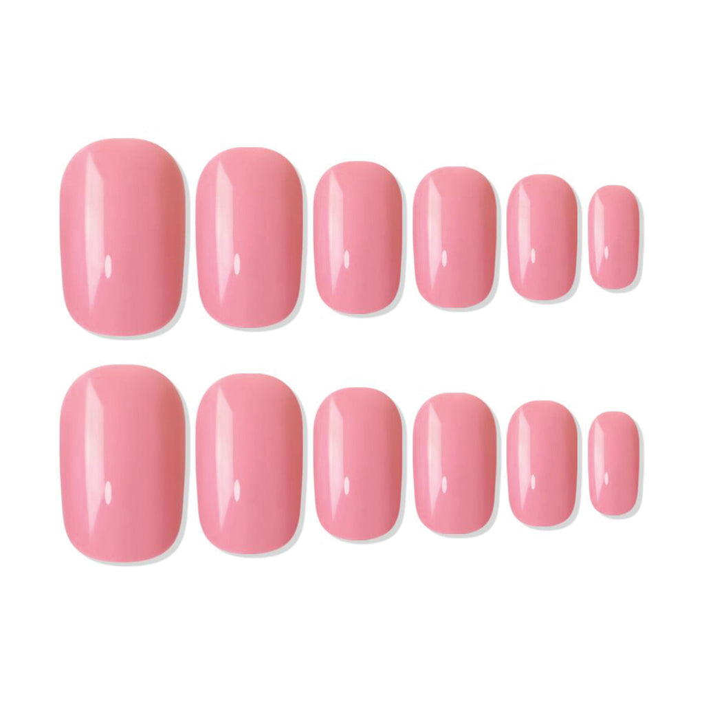 Shills Professional Reusable Square Press On Nails - Pink