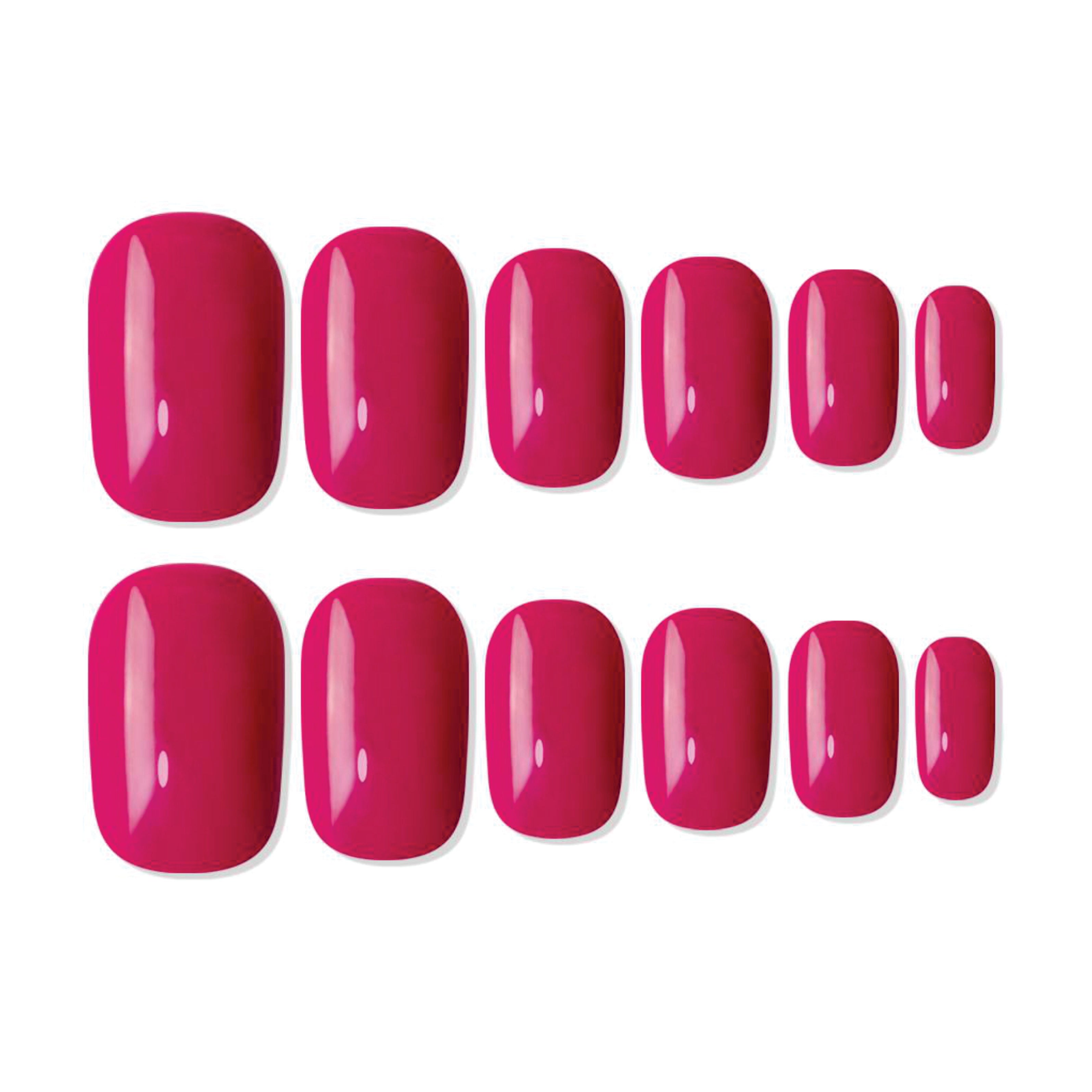 Shills Professional Reusable Square Press On Nails - Pink