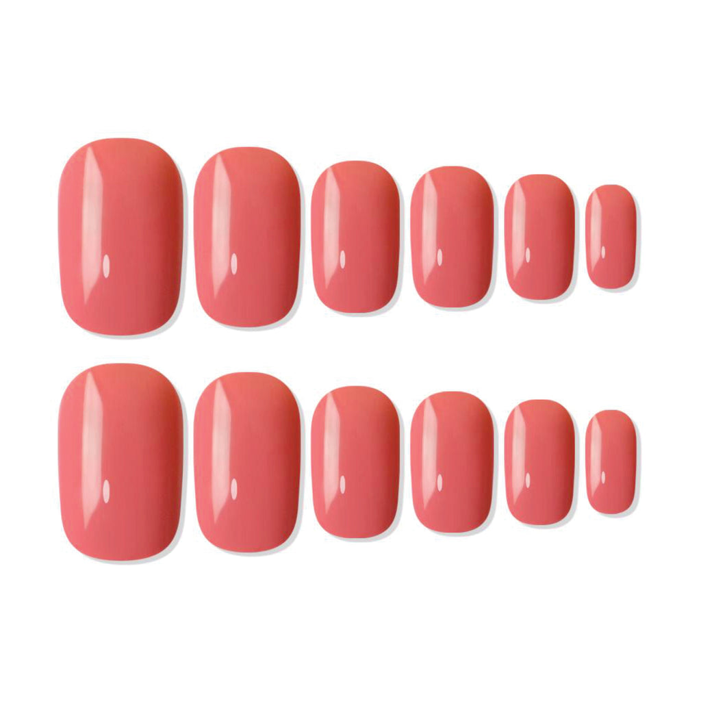 Shills Professional Reusable Square Press On Nails - Peach