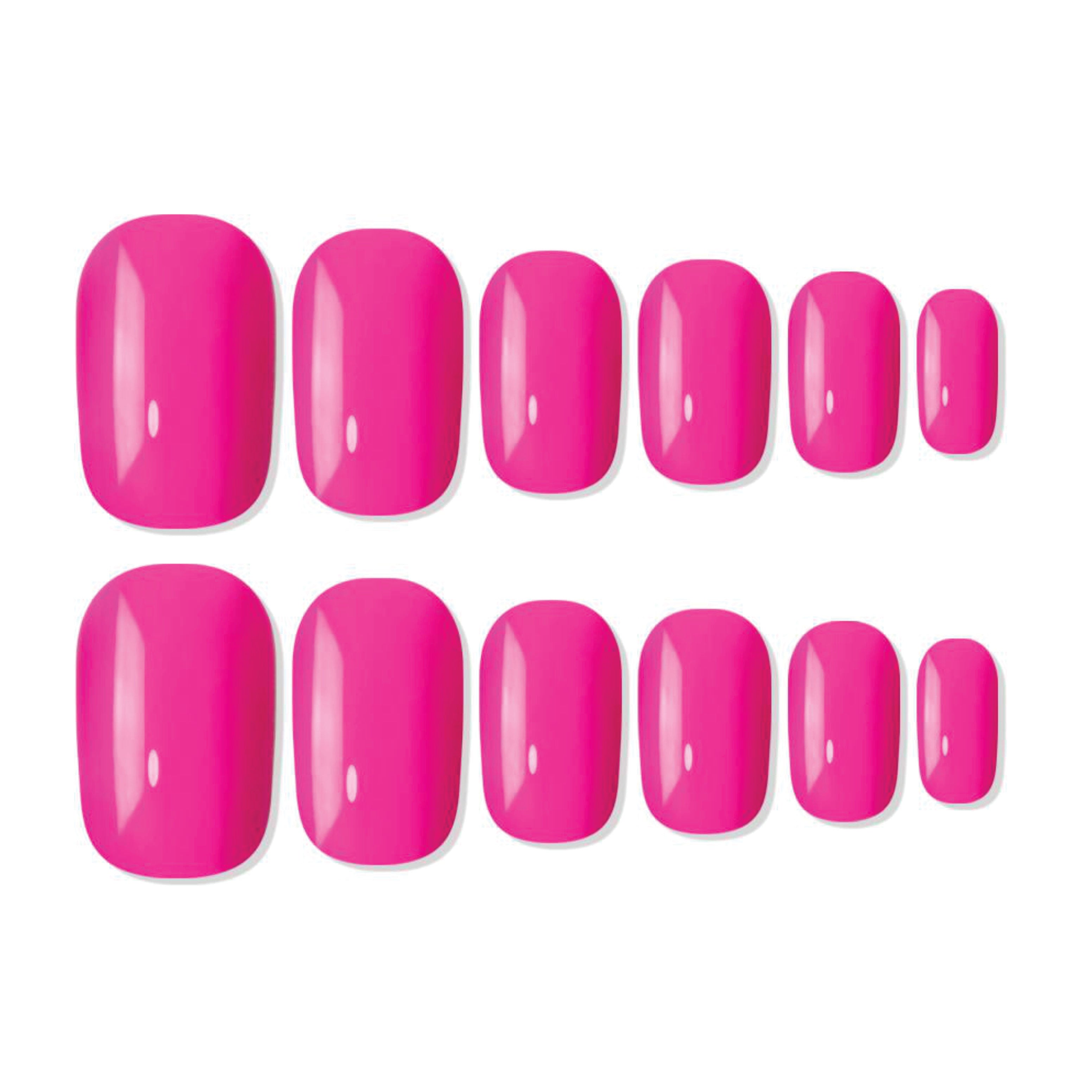 Shills Professional Reusable Square Press On Nails - Pink