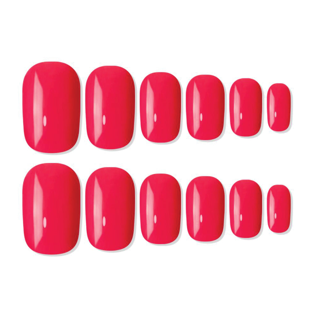 Shills Professional Reusable Square Press On Nails - Red