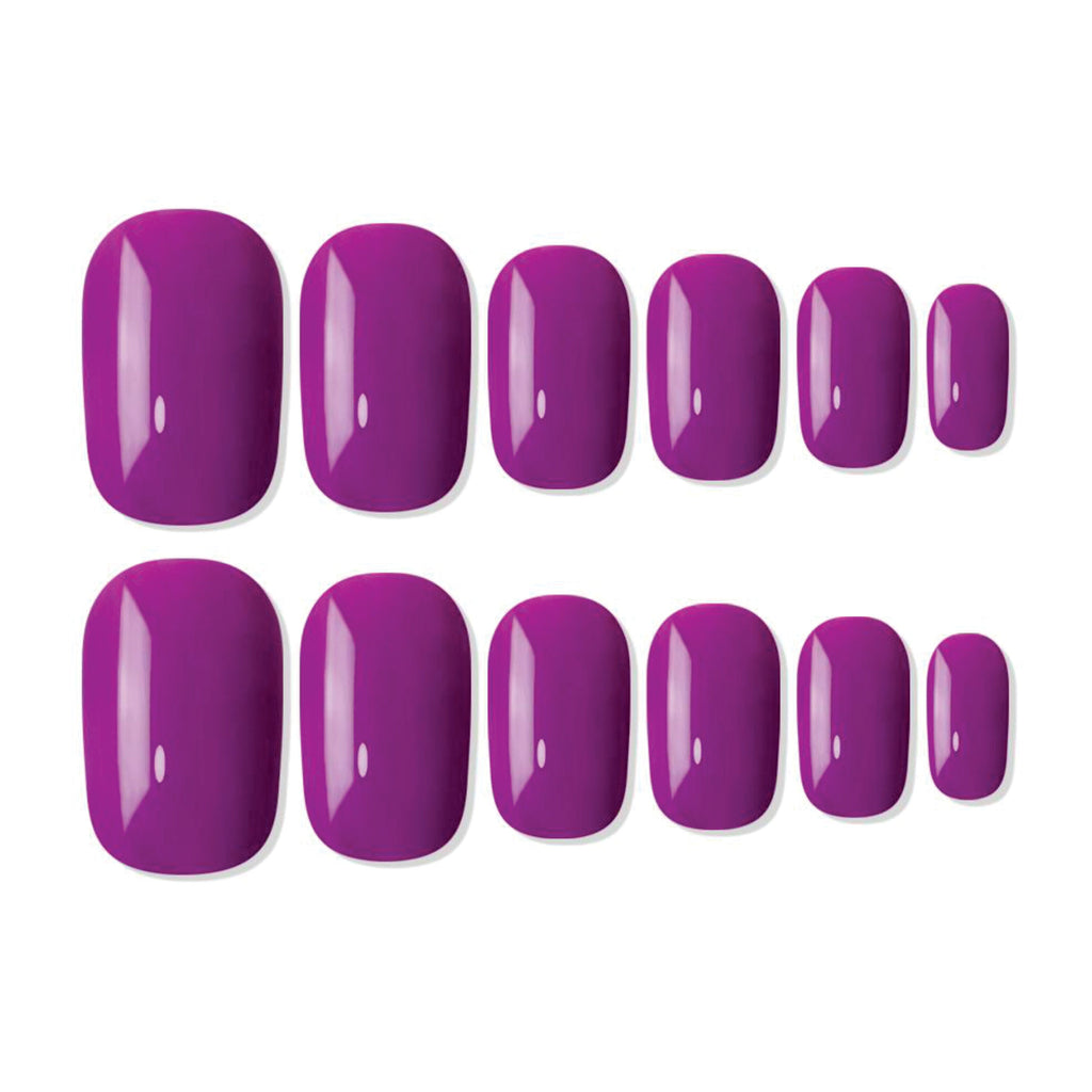 Shills Professional Reusable Square Press On Nails - Purple