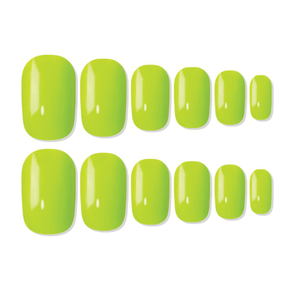 Shills Professional Reusable Square Press On Nails - Green