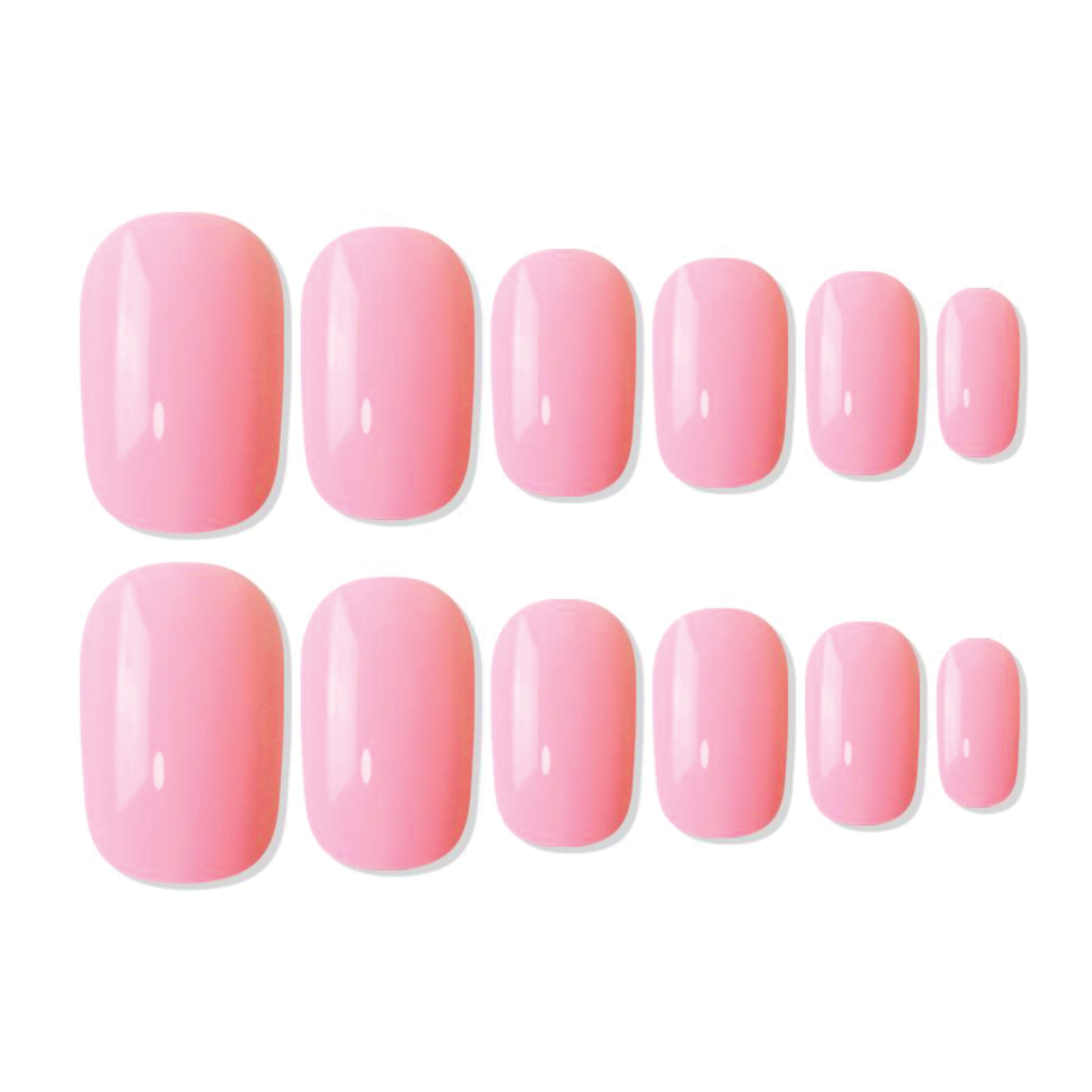 Shills Professional Reusable Square Press On Nails - Pink
