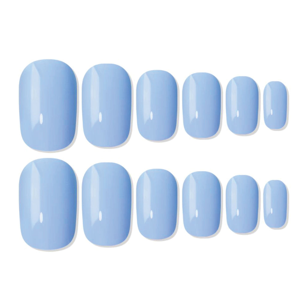 Shills Professional Reusable Square Press On Nails - Blue