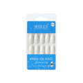 Shills Professional Reusable Almond Press On Nails - White