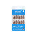 Shills Professional Reusable Almond Press On Nails - Nude