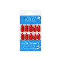 Shills Professional Reusable Almond Press On Nails - Orange