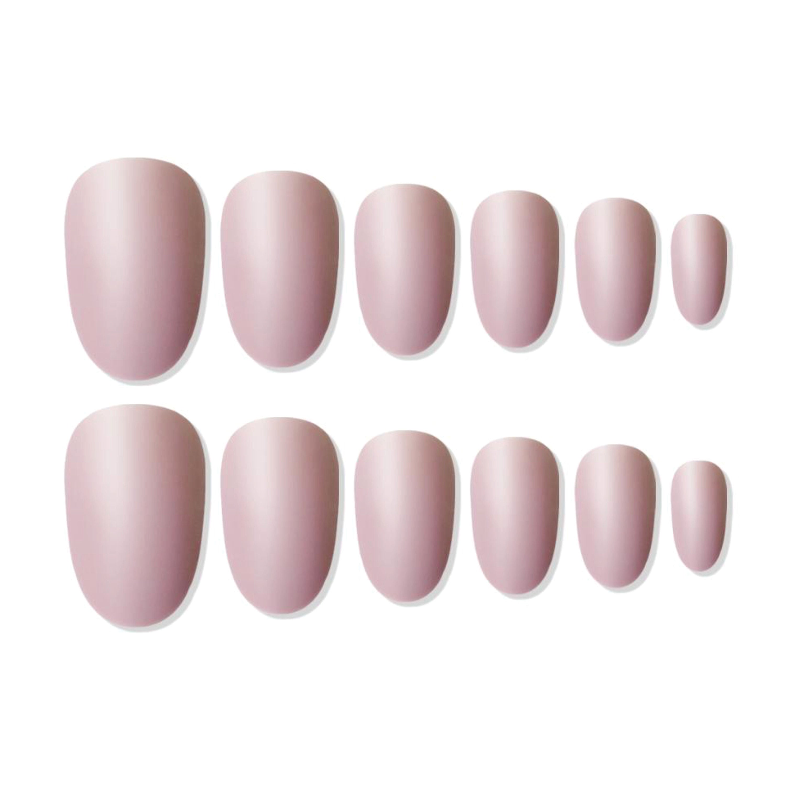 Shills Professional Reusable Oval Press On Nails - Peach