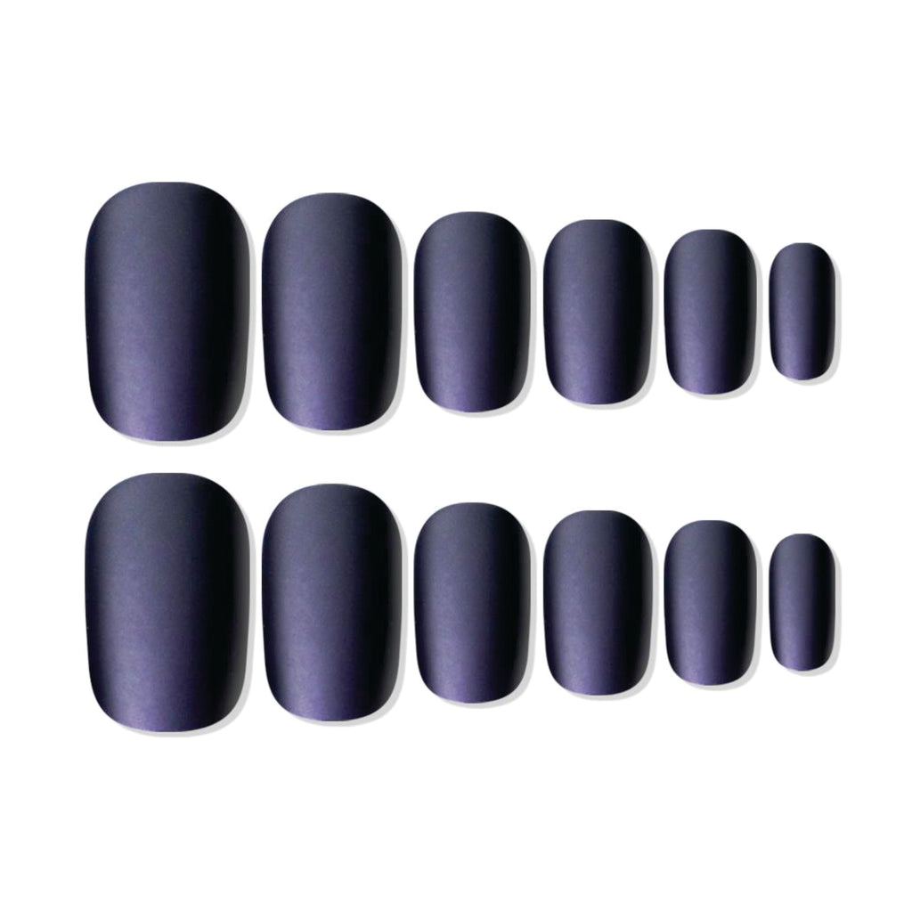 Shills Professional Reusable Square Press On Nails - Black