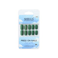 Shills Professional Reusable Square Press On Nails - green