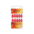 Shills Professional Reusable Sharp Almond Press On Nails - Orange