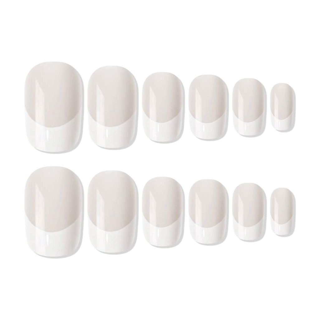 Shills Professional Reusable French Square Press On Nails - grey