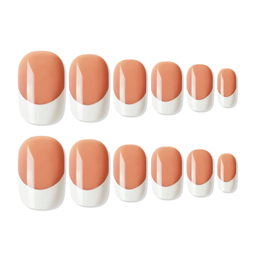 Shills Professional Reusable French Square Press On Nails - Orange
