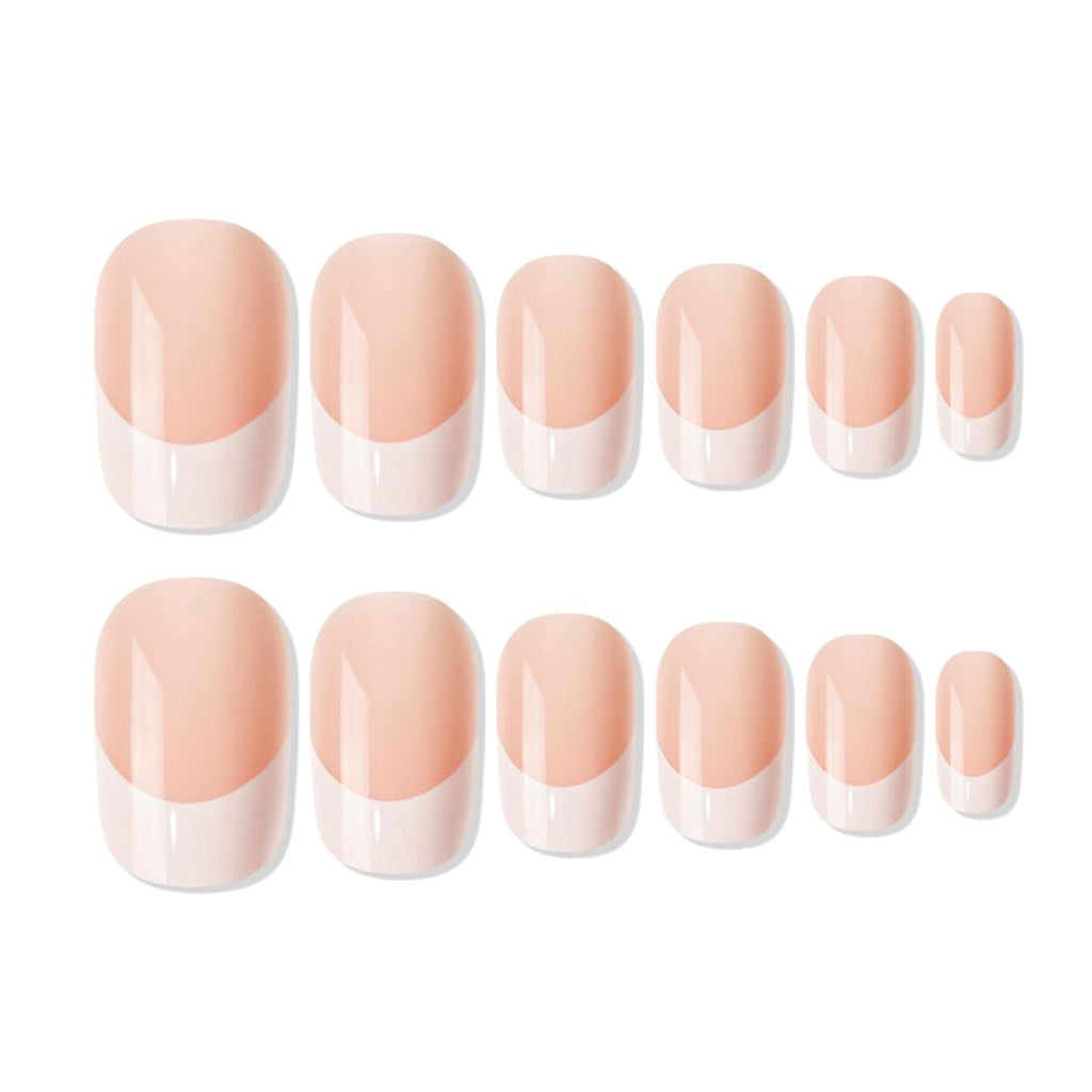 Shills Professional Reusable French Square Press On Nails - Beige