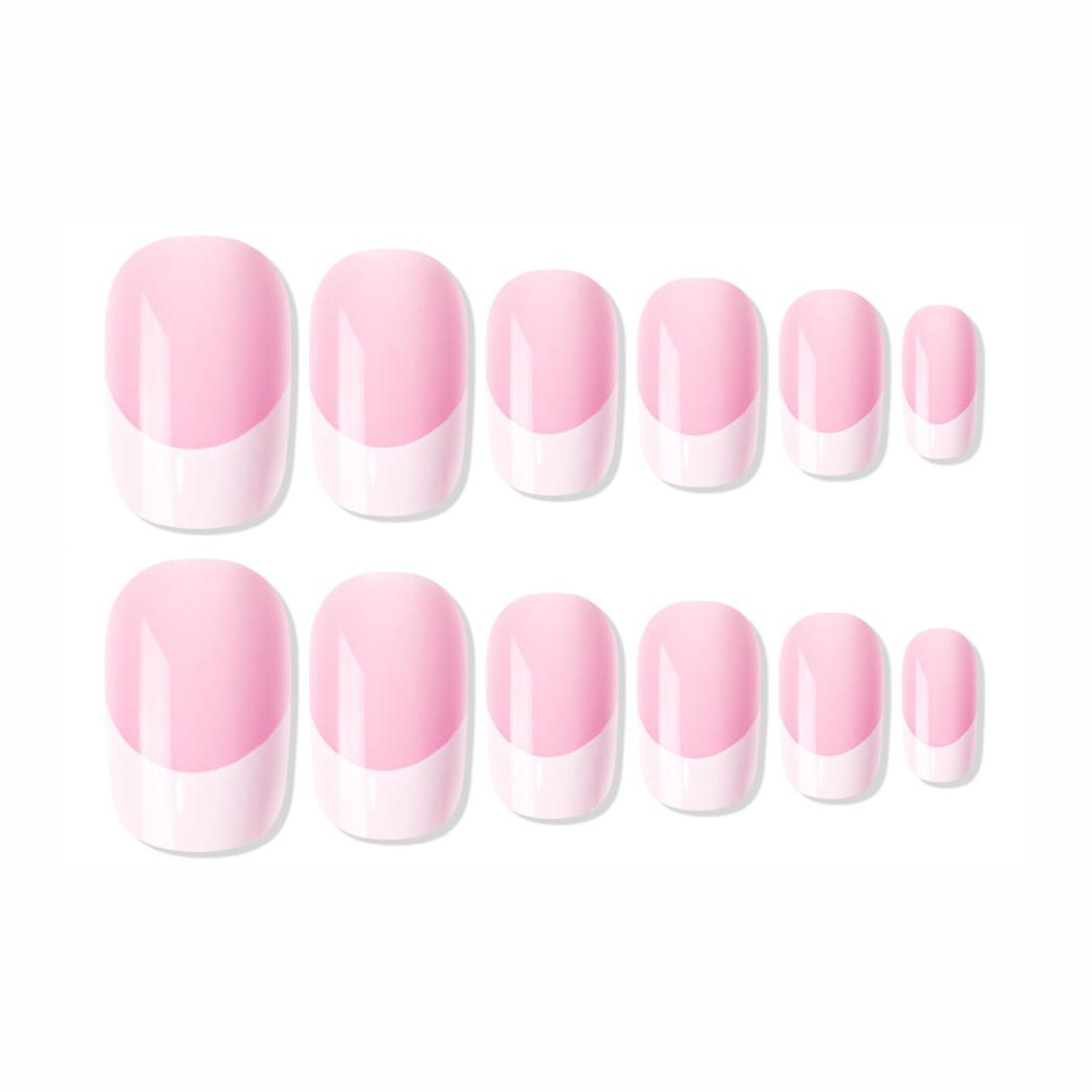 Shills Professional Reusable French Square Press On Nails - Pink