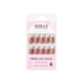 Shills Professional Reusable French Almond Press On Nails - Beige