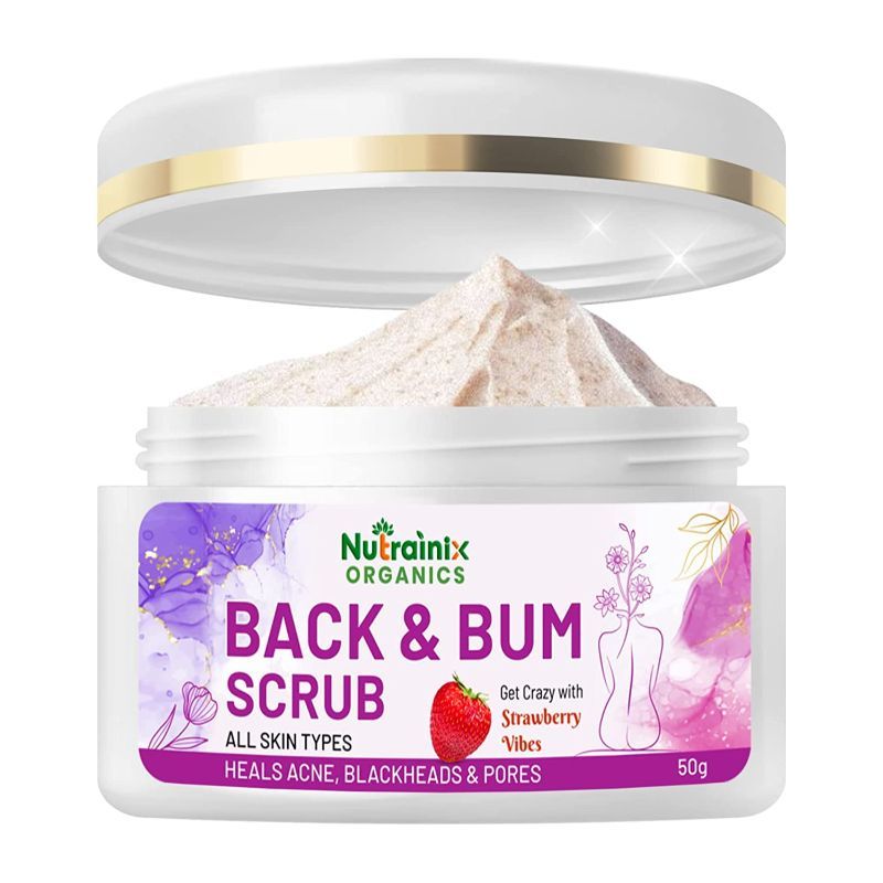 Nutrainix Organics Back & Bum Dark Spots Removal Scrub Reduce Acne Spot