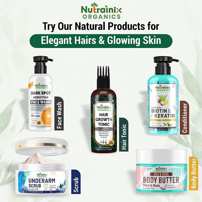 Nutrainix Organics Back & Bum Dark Spots Removal Scrub Reduce Acne Spot