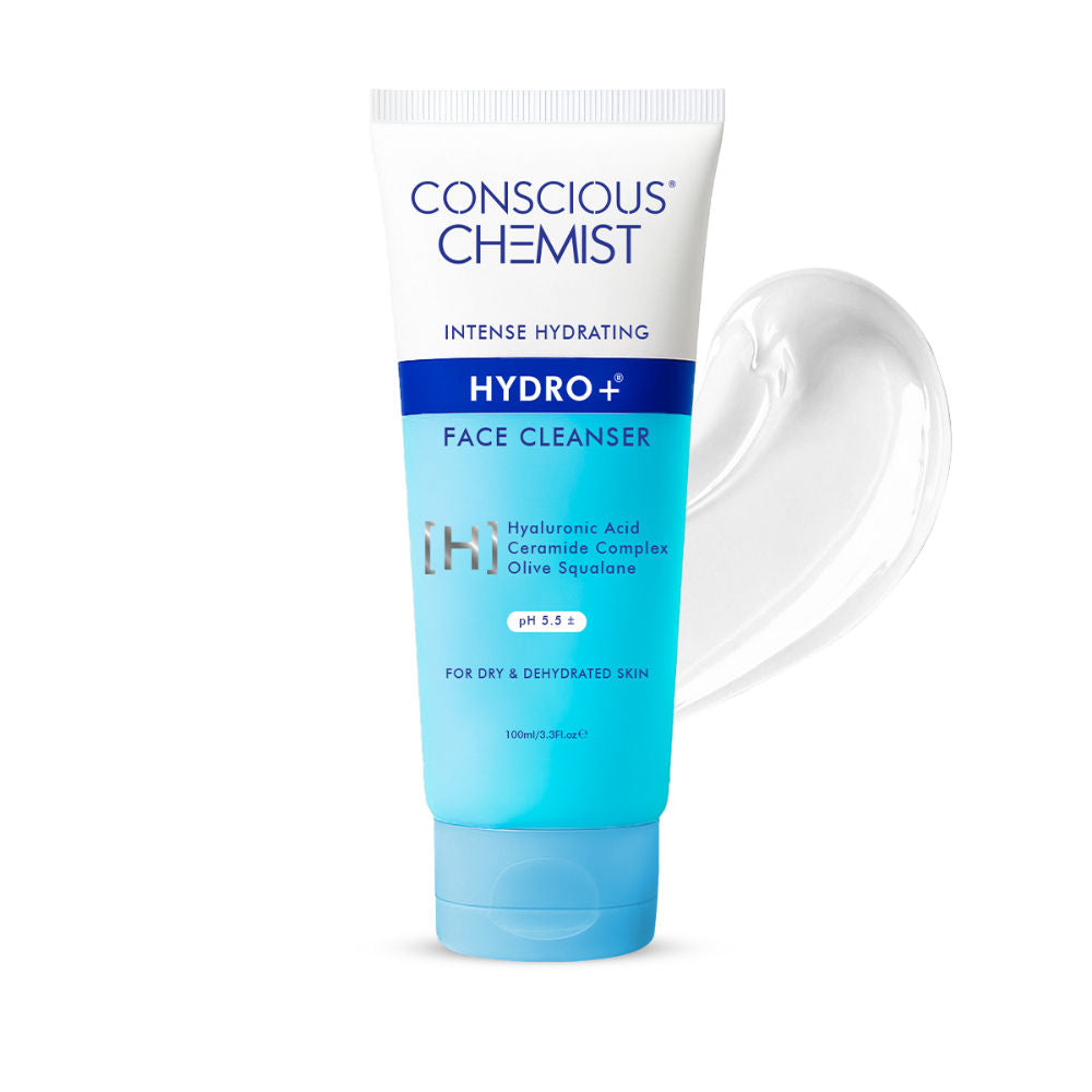 Conscious Chemist Gentle Hydrating Face Wash For Dry Skin with Hyaluronic Acid and Ceramides
