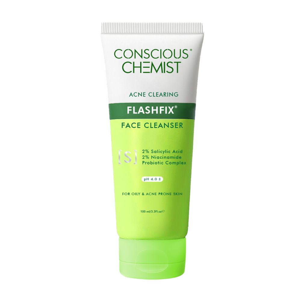 Conscious Chemist Salicylic Acid Face Wash For Oily Acne Prone Skin With Glycolic Acid &CICA Extract
