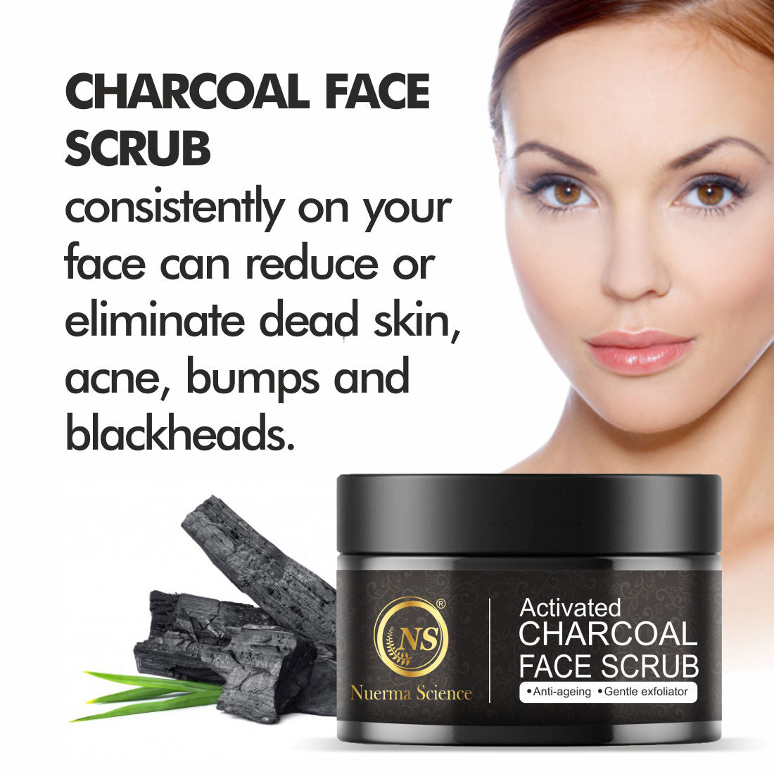 Nuerma Science Activated Charcoal Face Scrub