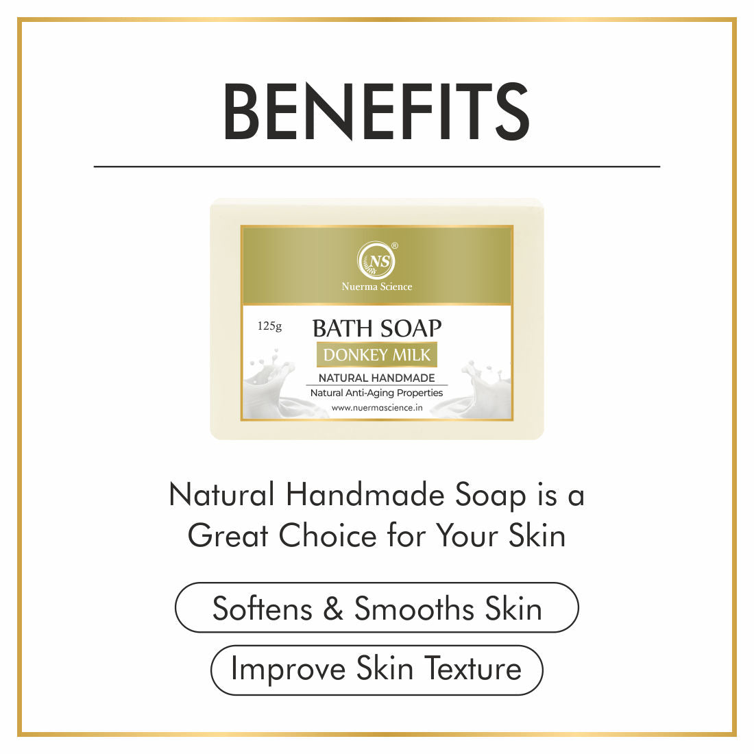 Nuerma Science Natural Donkey Milk Handmade Soap