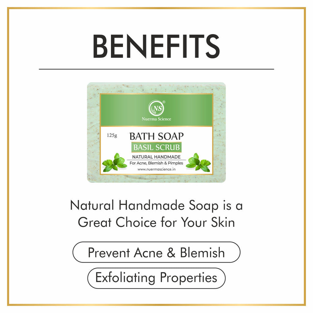 Nuerma Science Natural Basil Scrub Soap