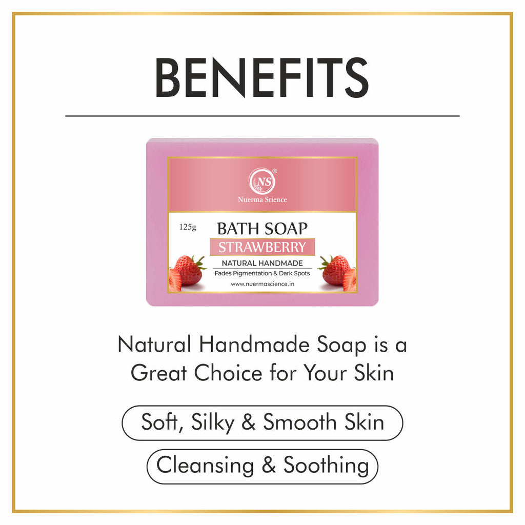 Nuerma Science Natural Strawberry Handmade Bath Soap