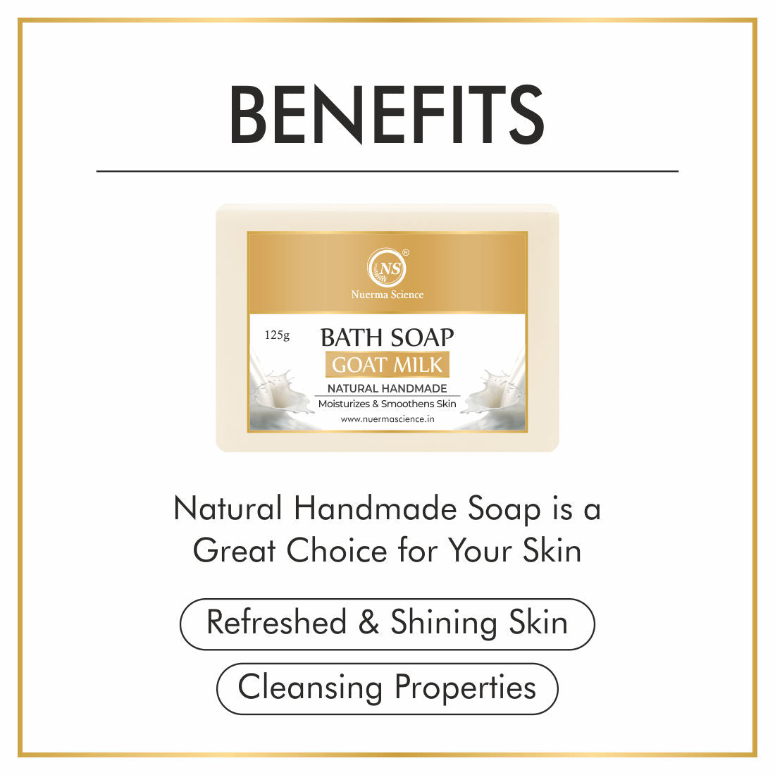 Nuerma Science Natural Goat Milk Handmade Bath Soap