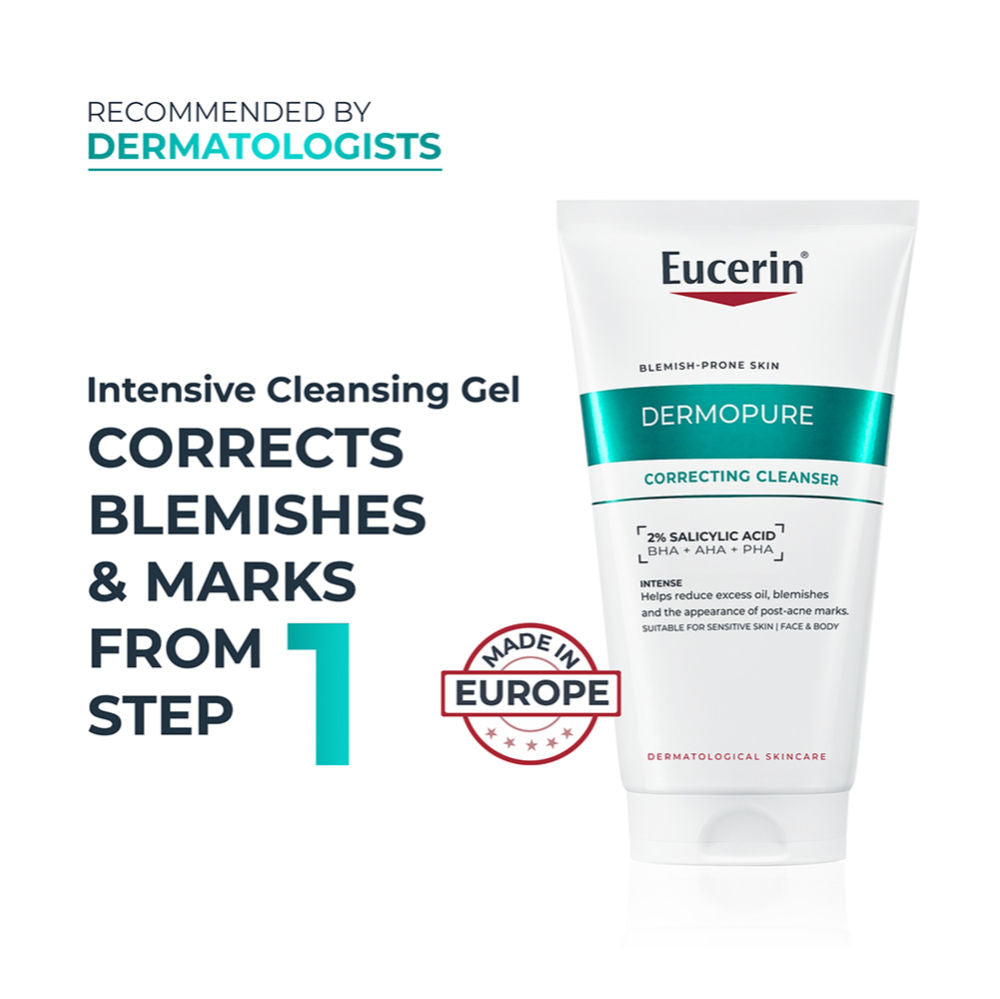 Eucerin Dermopurifyer Oil Control 3X Effect Cleansing Gel For Blemish & Acne-Prone Skin