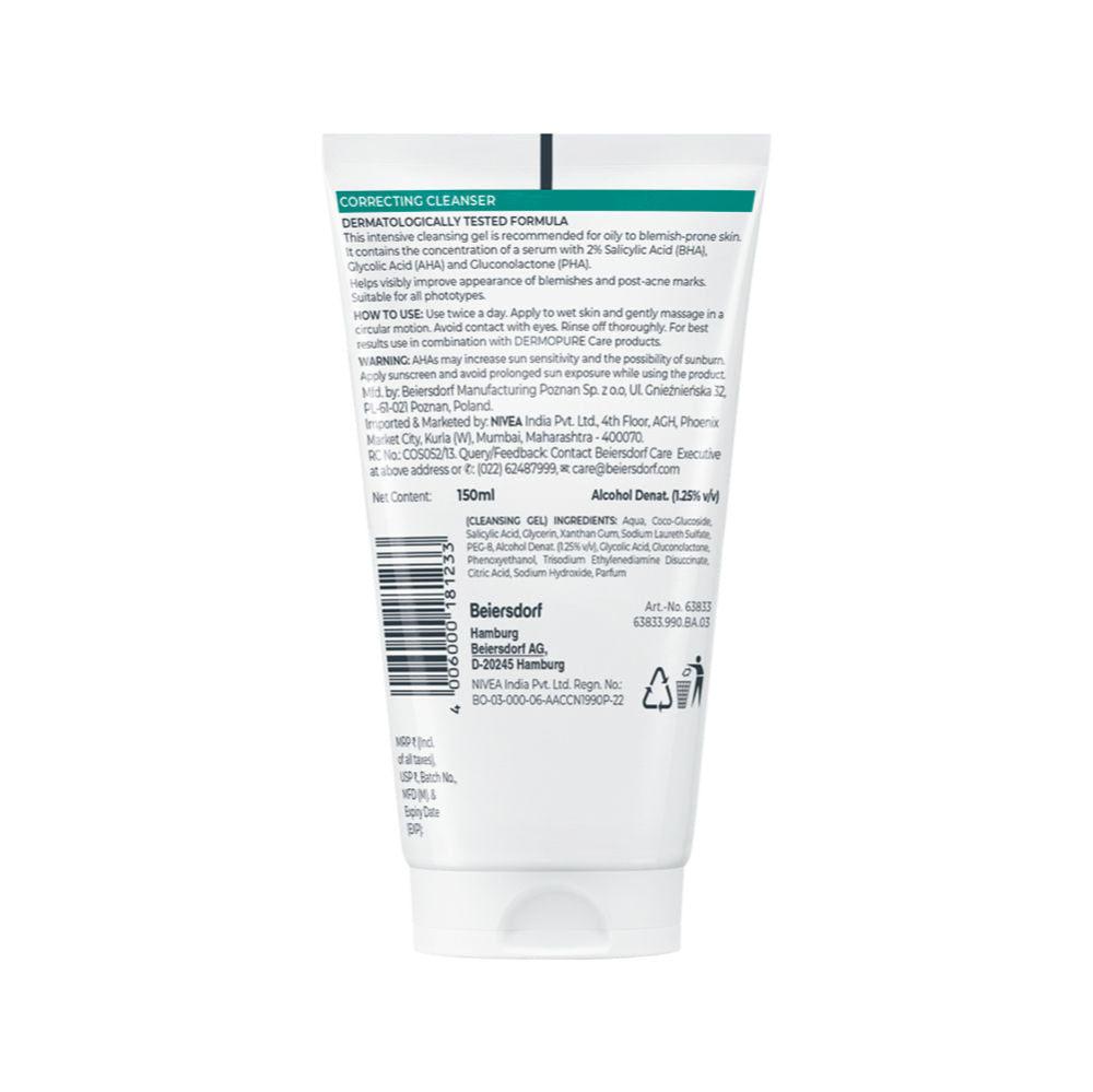 Eucerin Dermopurifyer Oil Control 3X Effect Cleansing Gel For Blemish & Acne-Prone Skin