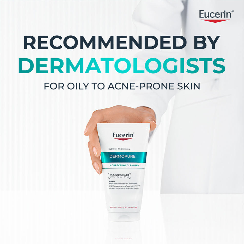 Eucerin Dermopurifyer Oil Control 3X Effect Cleansing Gel For Blemish & Acne-Prone Skin