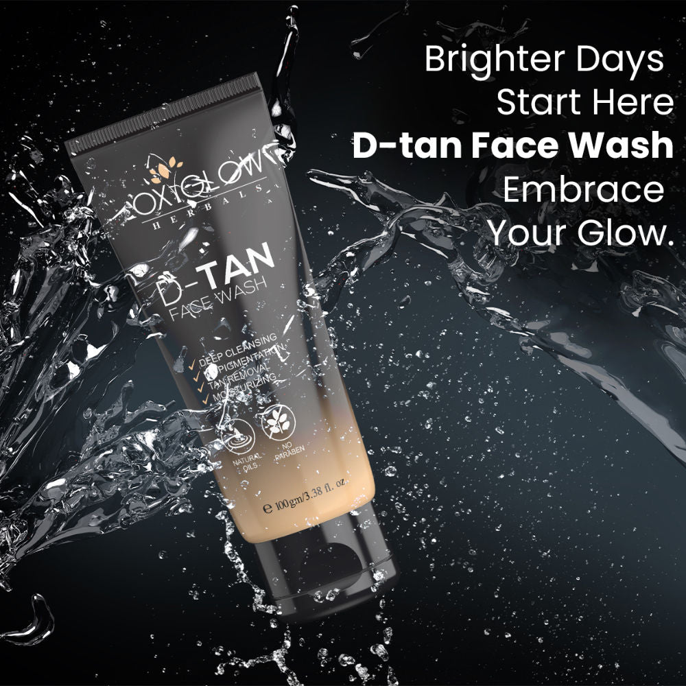 Oxyglow Herbals D Tan Face Wash