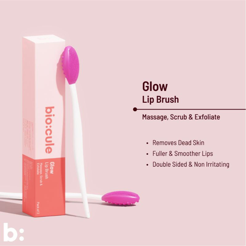 Biocule Glow Lip Brush For Lip Scrubbing, Exfoliation & Massage