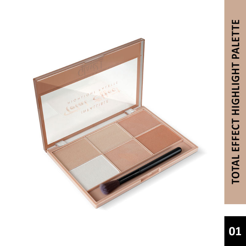 GLAM21 Total Effect 6 Shades Highlighter Palette