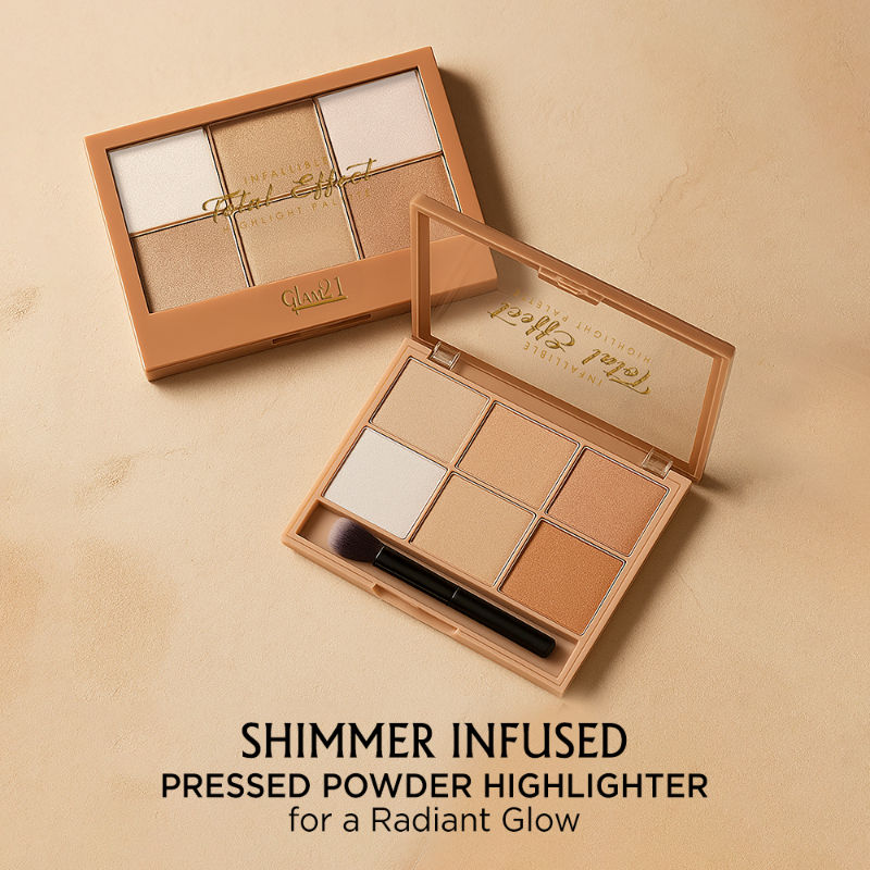 GLAM21 Total Effect 6 Shades Highlighter Palette