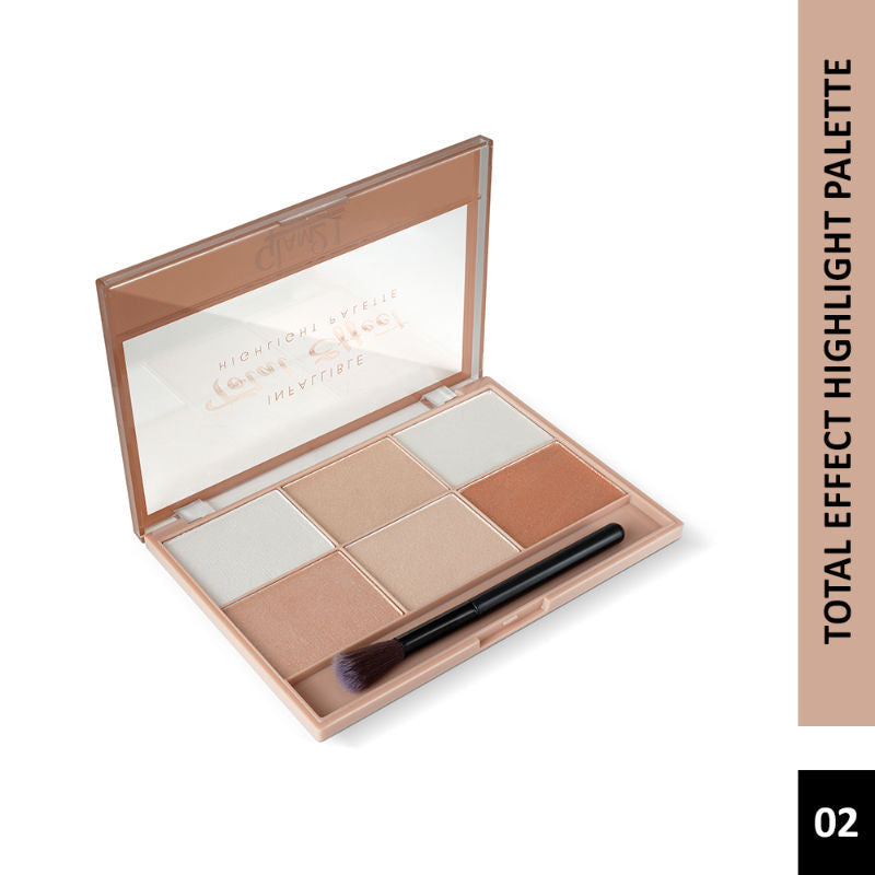 GLAM21 Total Effect 6 Shades Highlighter Palette