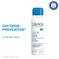 Uriage Fresh Body Deodorant Spray with Alum & Sweet Almond Oil Dermat Recommended for Sensitive Skin