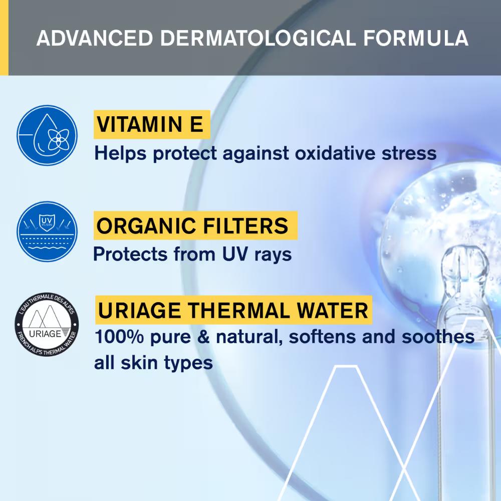 Uriage Bariesun Moisturizing Dry Touch Sunscreen Spray Mist SPF50+ with Vitamin E Dermat Recommended