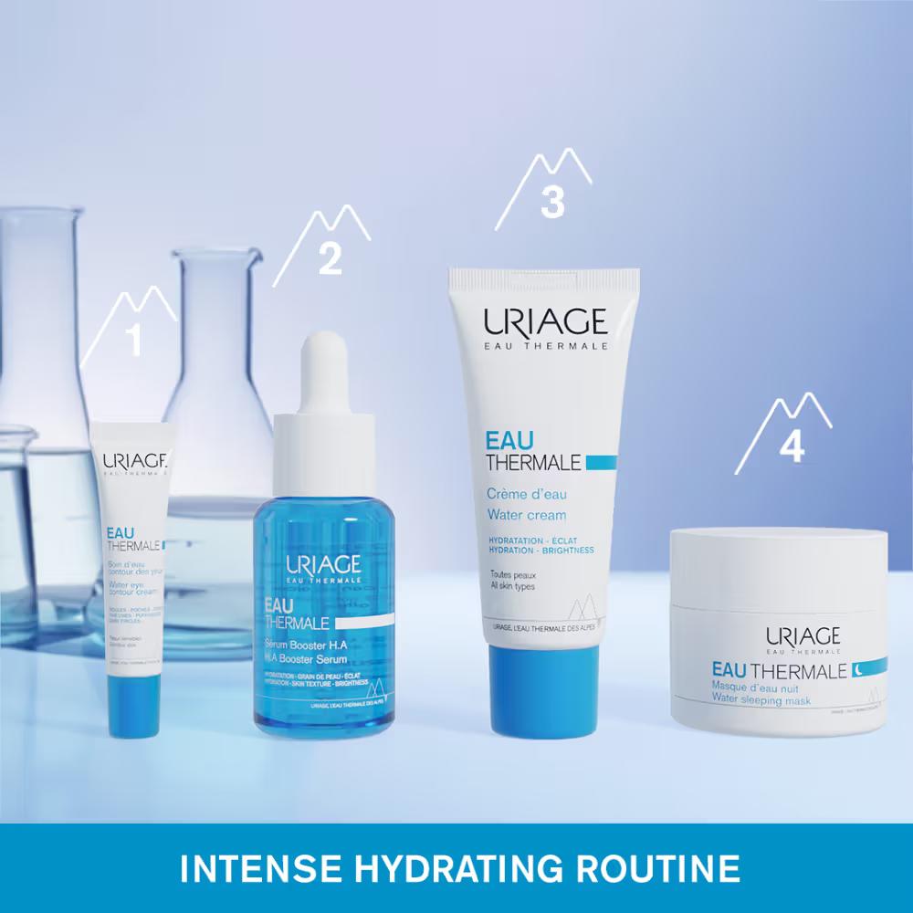 Uriage Eau Thermale Hydration Booster Serum 1.5% Pure Hyaluronic Acid for Hydrated, Plump, Soft Skin