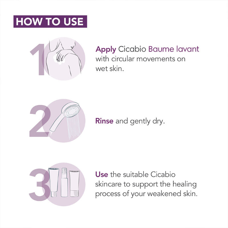 Bioderma Cicabio Baume Lavant Face Wash For Weakened And Irritated Skin