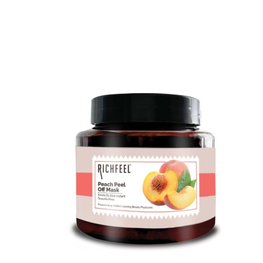 Richfeel Peach Peel Off Mask for Glowing Skin , Deep Cleansing, Blackhead Removal, Cooling Effect