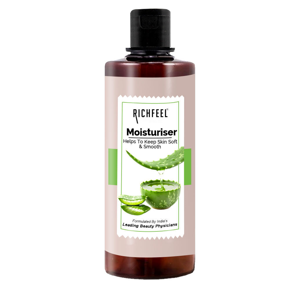 Richfeel Aloe Moisturizer-Lightweight & Hydrating, Non-Sticky, Absorbs Instantly, For All Skin Types