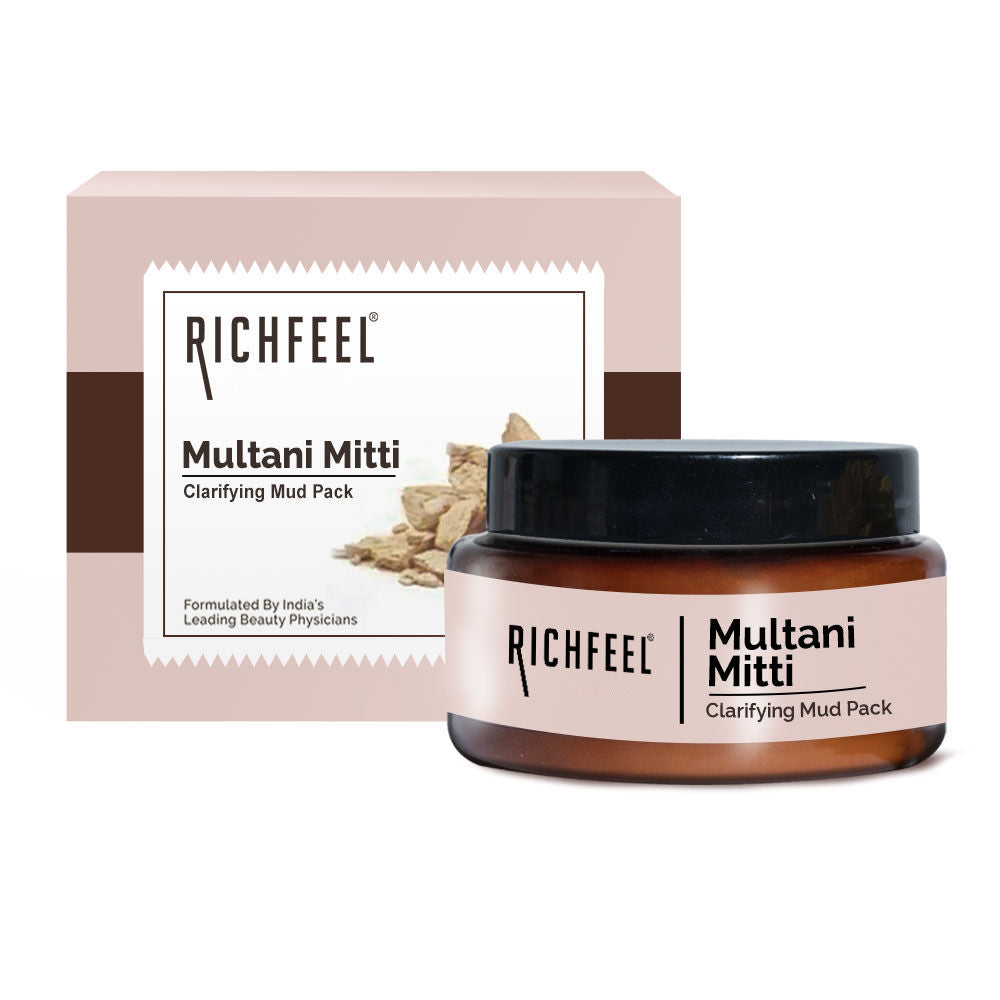 Richfeel Multani Mitti Powder (Fuller's Earth) For Soft and Glowing Skin